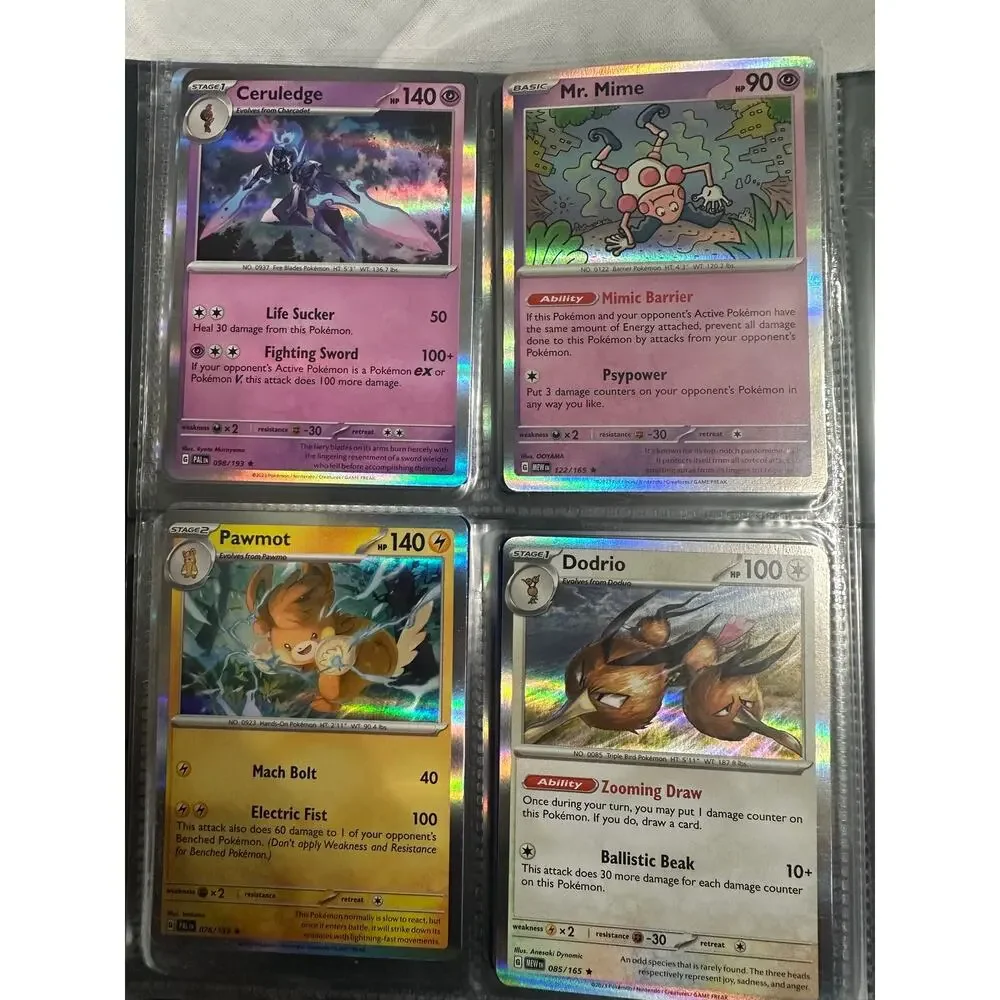 Lot of 80 holographic rare Pokemon cards.
